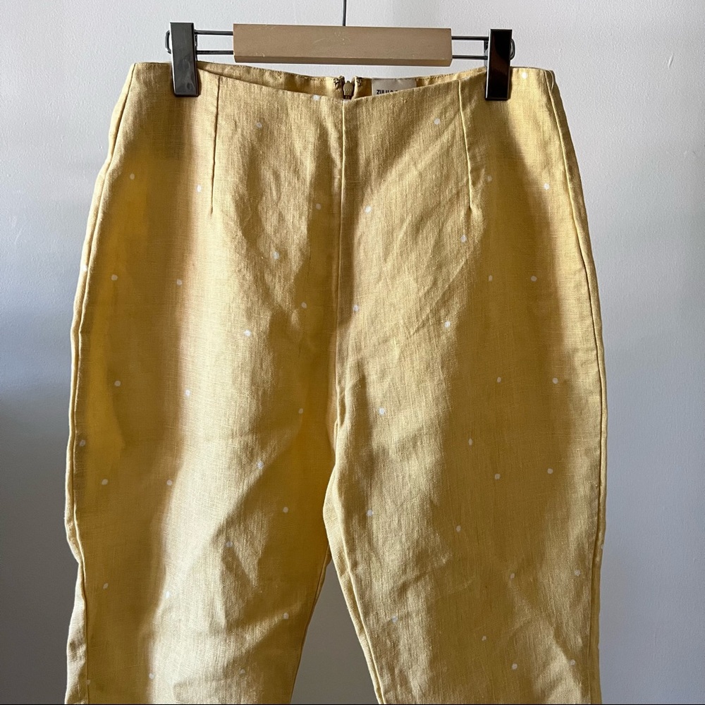 Zulu & Zephyr Linen Polka Dot Pants Size Small
